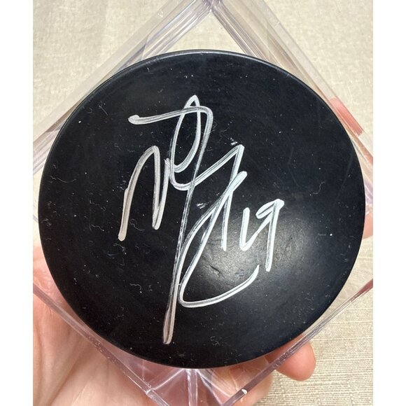 None Other - Marty Reasoner Signed Hockey Puck In Display Case